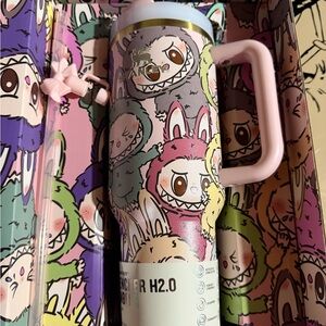 Stanley Quencher H2.0 Tumbler with labubu design